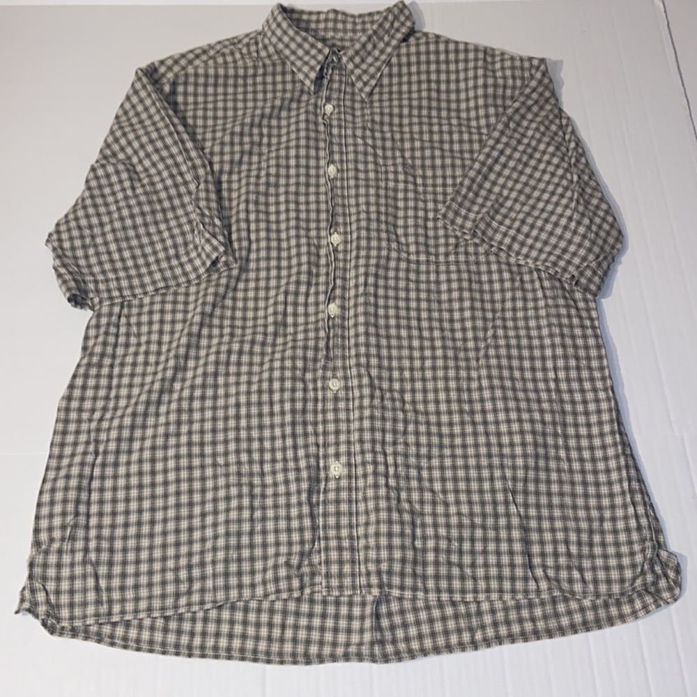 BKE Men’s XL Short Sleeve Plaid Button Up Shirt